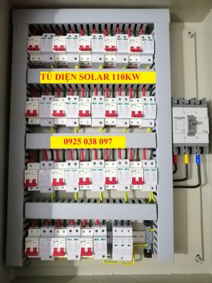 tủ điện năng lượng mặt trời 110kW 18 strings, tủ combinerbox 18 string
