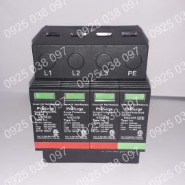 hống sét cấp 1+2 công nghệ MOV 3P+N 200kA DT50/420-(3V+T)(-S) Prosurge