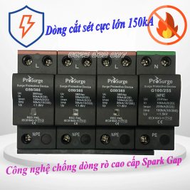 PROSURGE G50 Bộ chống sét AC 3 pha 4P(3L+N) Type 1+2 (100kA-10/350µs)