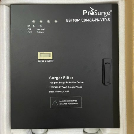 Tủ cắt lọc sét 1 pha 63A BSF100-1/320-63A-PN-VTD-S