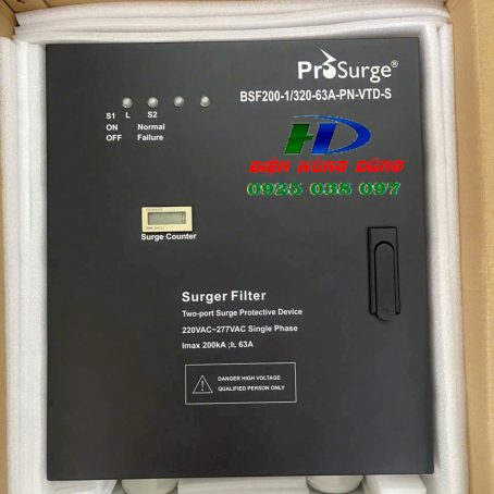 Bộ cắt lọc sét 1 pha 63A 200kA Bộ cắt lọc sét 1 pha 63A 200kA