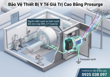 chống sét prosurge cho thiết bị y tế bệnh viện