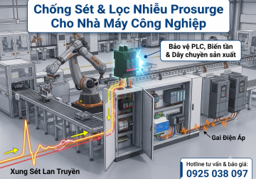 Chống Sét Lan Truyền Prosurge Bảo Vệ Nhà Xưởng Sản Xuất & Tự Động Hóa