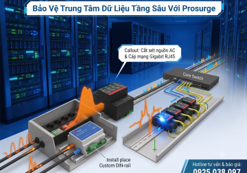 Chống Sét Lan Truyền Prosurge Bảo Vệ Trung Tâm Dữ Liệu & Phòng Server