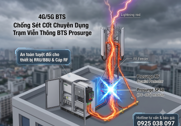 Giải Pháp Chống Sét Prosurge Cho Trạm Phát Sóng Viễn Thông BTS 4G 5G