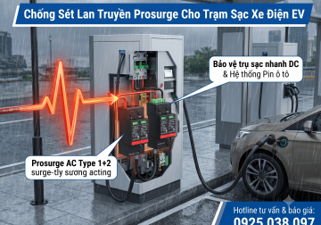 chống sét lan truyền prosurge cho trạm sạc xe điện