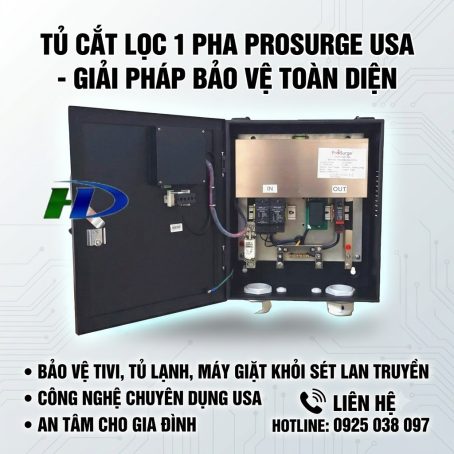Tủ chống sét lan truyền cắt lọc sét 1 pha