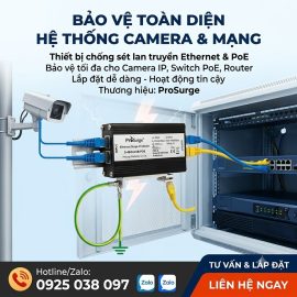 D-48/RJ45B-POE – Thiết Bị Chống Sét LAN Ethernet, Camera PoE